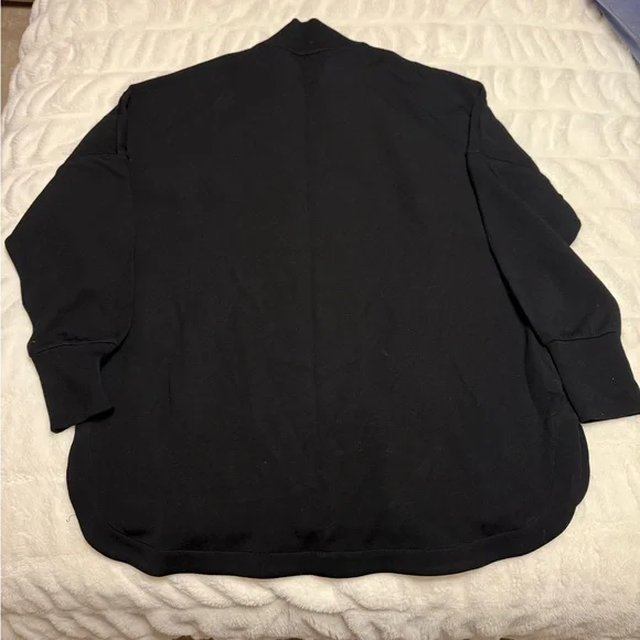 Varley Black Bay Street Mock Neck Sweatshirt - Picture 3 of 6